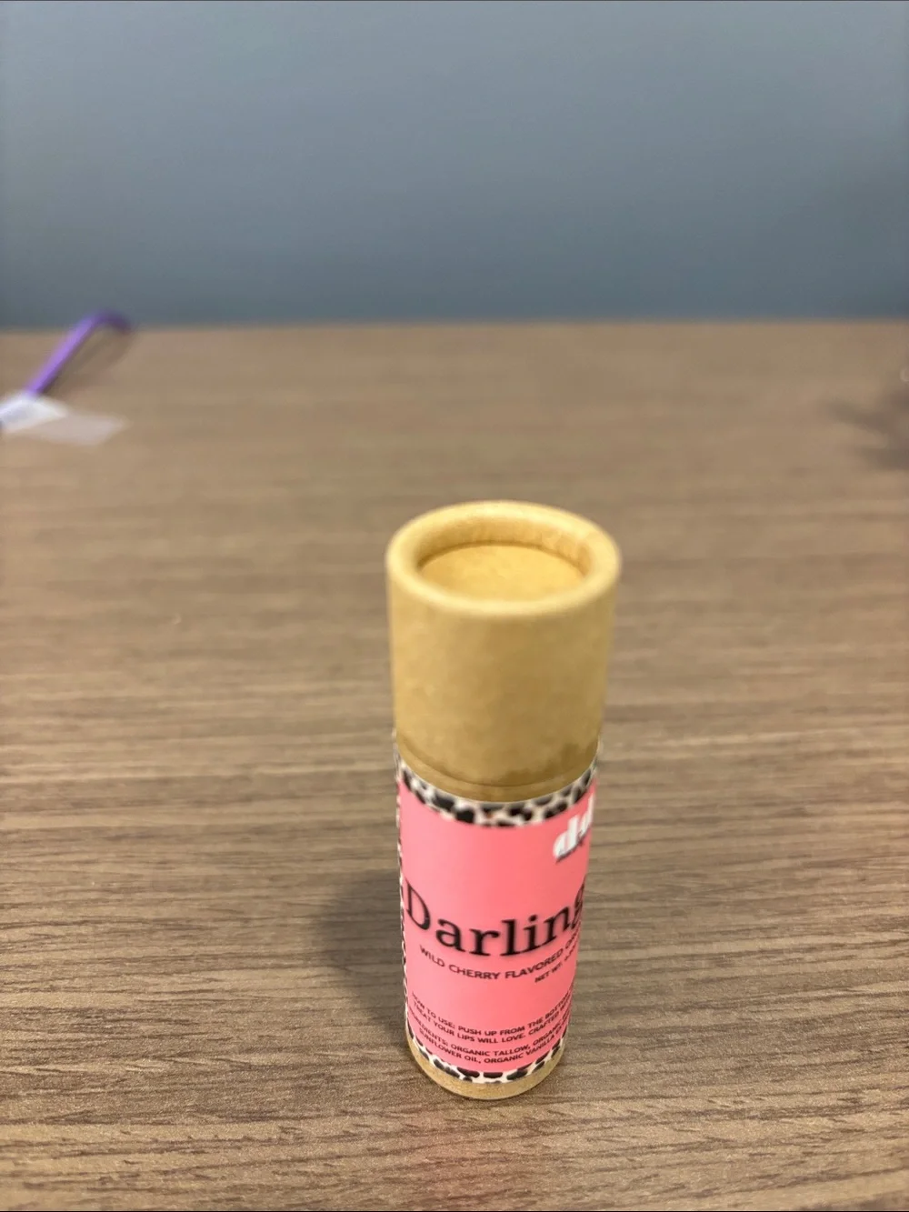 Be Well Darling Diva Tallow Lip Balm – Wild Cherry.